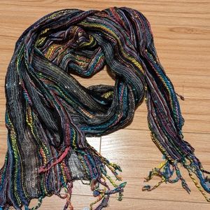 ⭐ BOGO | Multicolor metallic sheer scarf